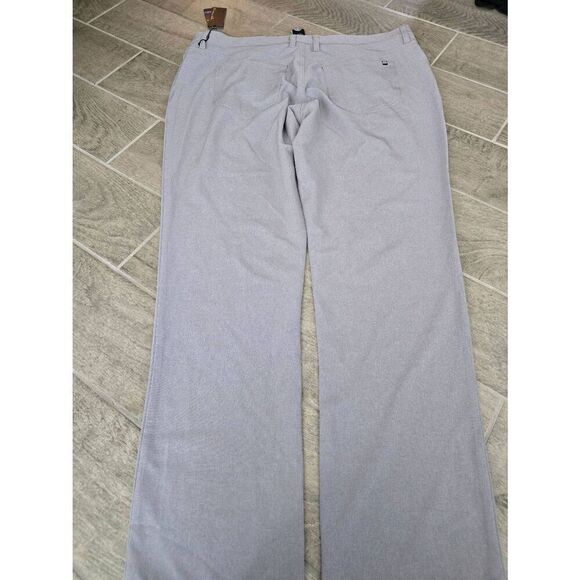 Men's Travis Mathew Open To Close Golf Flat Front Chino Pants Gray Heather Sleet - Picture 5 of 7